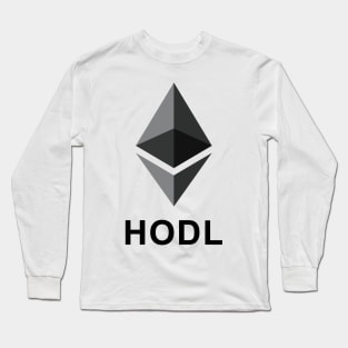 HODL Ethereum (big logo) Long Sleeve T-Shirt